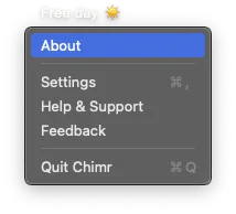 コンテキストメニュー