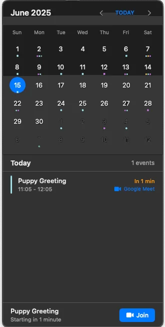 下部に参加するためのJoinボタン